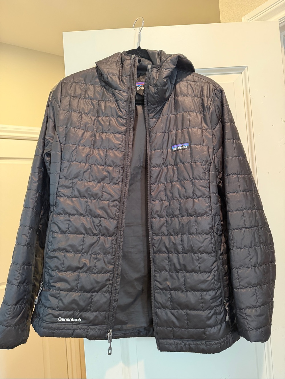 Patagonia Women’s Black Quilted Hooded Puffer Jacket